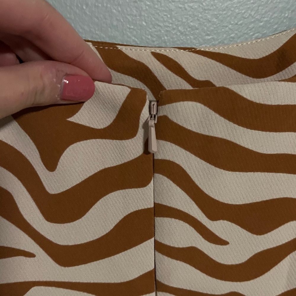 Revolve Zebra Ruffle Mini Dress - Picture 8 of 8
